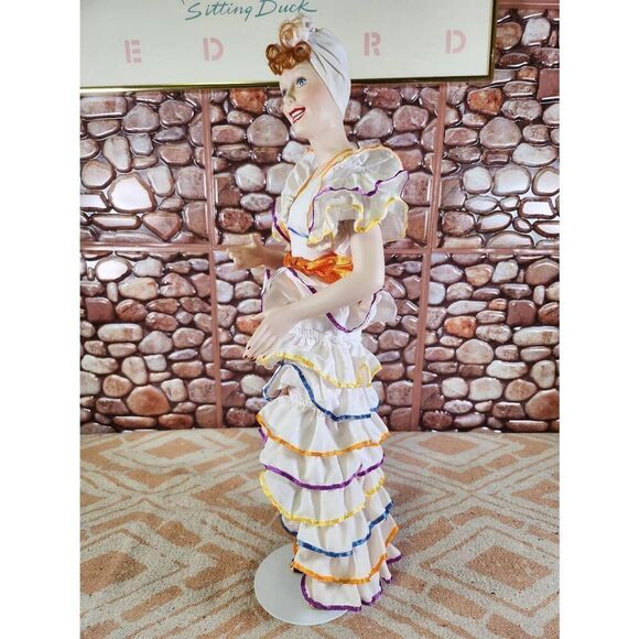 Hamilton Collection I love Lucy Lucille Ball Carmen Miranda Porcelain Doll - Picture 3 of 9